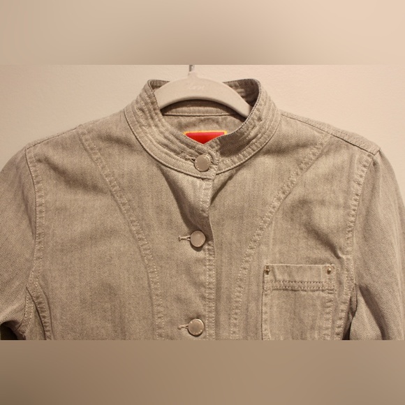 Isaac Mizrahi Grey Denim Jacket in size S - Picture 13 of 16